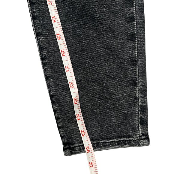 Forever 21 Women’s Black Distressed Skinny Jeans Size 30 High Rise Ripped Denim - Picture 14 of 16